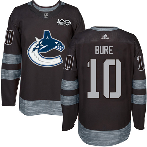 Adidas Canucks #10 Pavel Bure Black 1917-100th Anniversary Stitched NHL Jersey - Click Image to Close